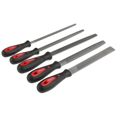 RS PRO 200mm, Second Cut Engineers File Set With Soft-Grip Handle