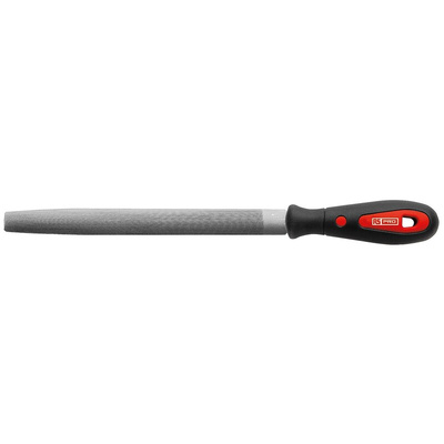 RS PRO 300mm, Second Cut, Half Round Engineers File With Soft-Grip Handle