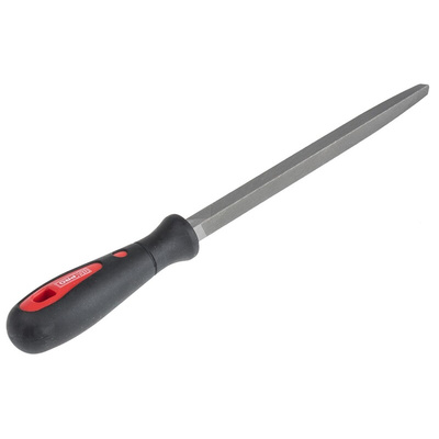 RS PRO 200mm, Second Cut, Three Square Engineers File With Soft-Grip Handle