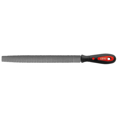 RS PRO 300mm, Bastard, Rasp Cut, Half Round Engineers File With Soft-Grip Handle