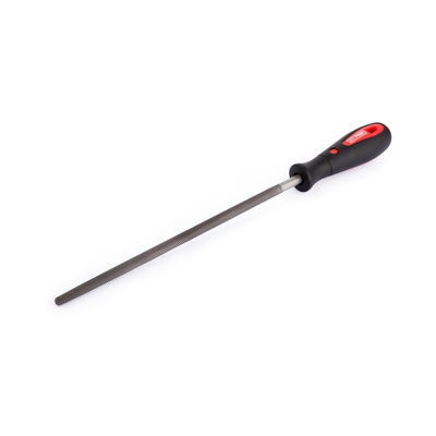 RS PRO 200mm, Bastard, Round Engineers File With Soft-Grip Handle