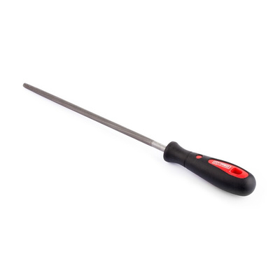 RS PRO 200mm, Bastard, Round Engineers File With Soft-Grip Handle
