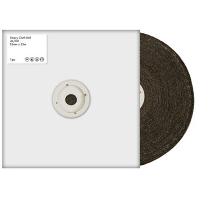 RS PRO 280 Grit Extra Fine Sandpaper Roll, 25m x 25mm