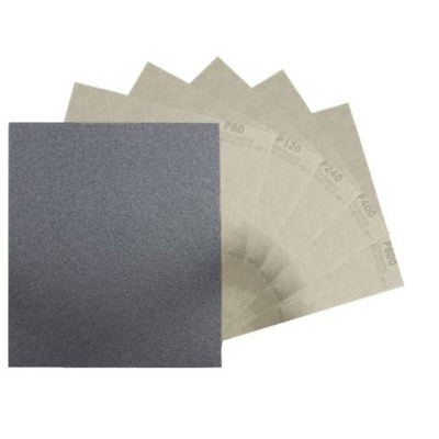 RS PRO 80, 120, 240, 400, 800 Grit 80+ Sanding Sheet, 280mm x 230mm