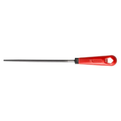 Facom 200mm, Half-Sweet, Round Engineers File With Soft-Grip Handle