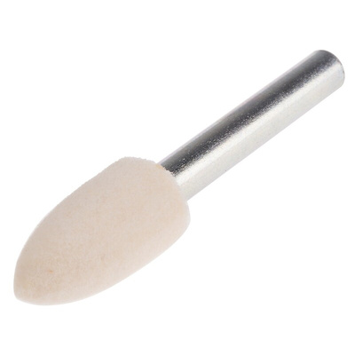 RS PRO 12mm x 6 mm Conical Polishing Bob, 5 Pieces