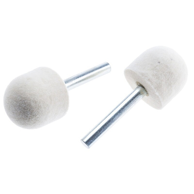 RS PRO 25mm x 6 mm Ball Nose Polishing Bob, 5 Pieces