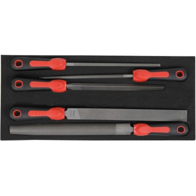 SAM 413mm, Bastard, Flat, Half Round, Triangular File Handle With Soft-Grip Handle