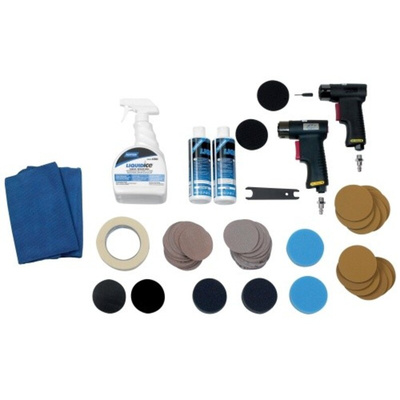 SAM Polishing Kit Containing 1 Box of 6 Sanding Discs Grain, 1 Box of 50 Sanding Discs Grain P500, 1 Box of 50 Sanding