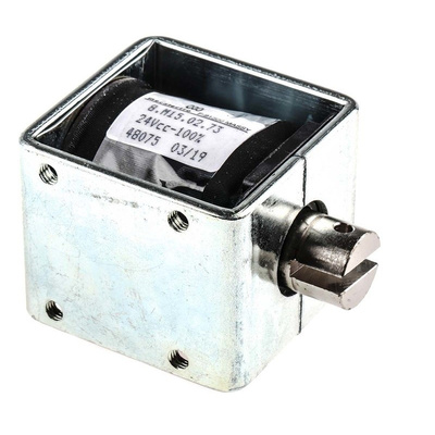 Mecalectro Linear Solenoid, 24 V dc, 1 → 15N, 50.8 x 49 x 41.3