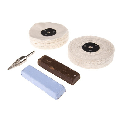 RS PRO 120g Polishing Kit Containing Cotton Mop, Lustre, Rouge, White Stitched Mop