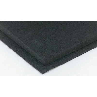 RS PRO Black Rubber Sheet, 1m x 2m x 6mm