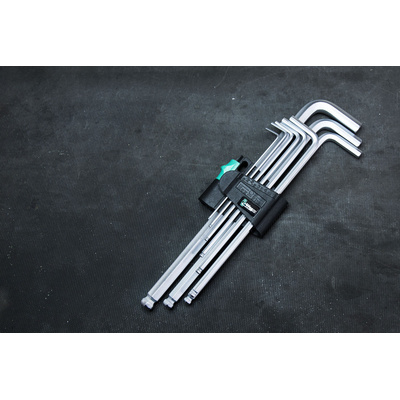 Wera 9 piece L Shape Metric Hex Key Set, 1.5 → 10mm