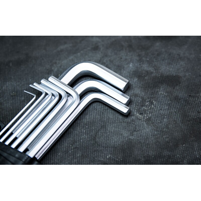 Wera 9 piece L Shape Metric Hex Key Set, 1.5 → 10mm