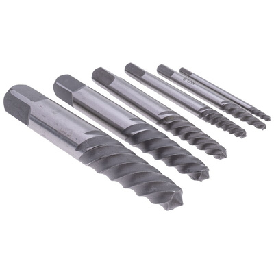 RS PRO 12 piece HSS Screw Extractor Set