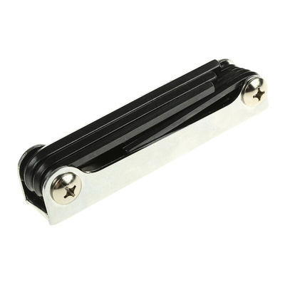 RS PRO 9 piece Folding Imperial Hex Key Set, 5/64 → 1/4in