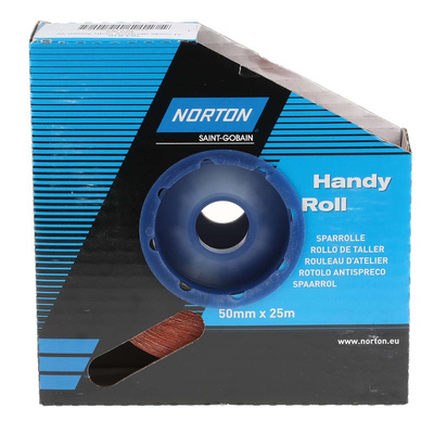 Norton P320 Grit Very Fine Sandpaper Roll, 25m x 50mm