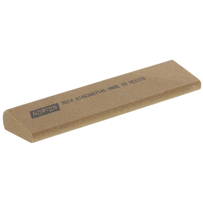 Norton Medium Round Edge Sharpening Stone, 102mm x 25mm x 11mm