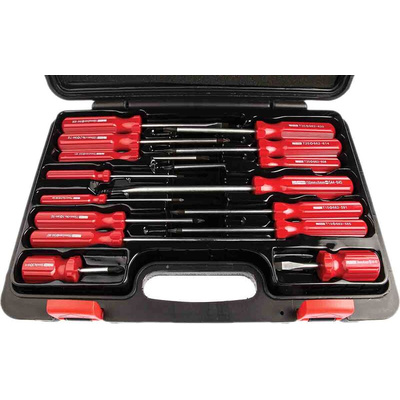 RS PRO Pozidriv; Slotted Screwdriver Set, 15-Piece