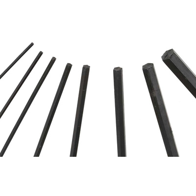 RS PRO 8 piece T Shape Metric Hex Key Set, 2 in, 2.5mm