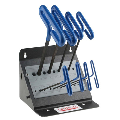 RS PRO 8 piece T Shape Metric Hex Key Set, 2 in, 2.5mm