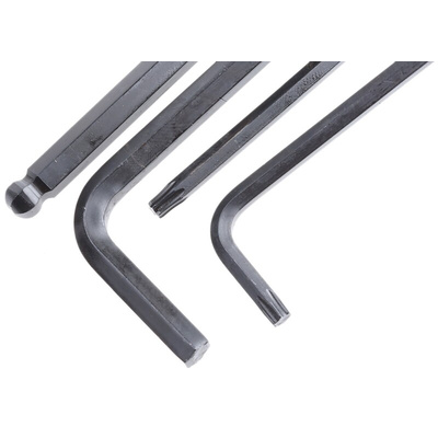 RS PRO 19 piece L Shape Imperial, Metric Hex Key Set, 2 → 8 mm, T6 → T25