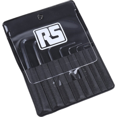 RS PRO 8 piece L Shape Imperial Hex Key Set, 0.28 → 5/64in