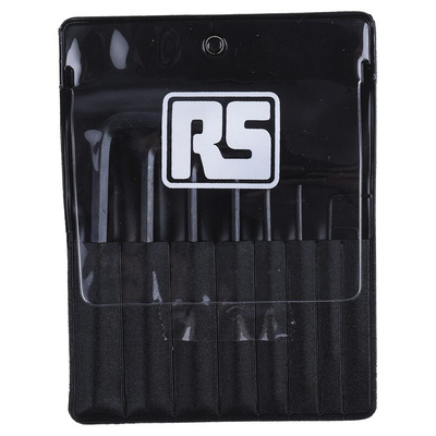 RS PRO 8 piece L Shape Imperial Hex Key Set, 0.28 → 5/64in