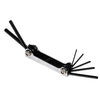RS PRO 7 piece Folding Metric Hex Key Set, 1.5 → 6mm
