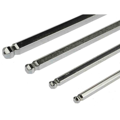RS PRO 9 piece L Shape Metric Hex Key Set, 1.5 → 10mm