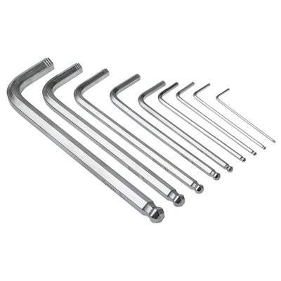 RS PRO 9 piece L Shape Metric Hex Key Set, 1.5mm