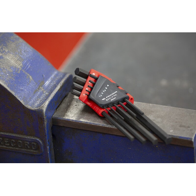 Facom 9 piece L Shape Metric Hex Key Set, 1.5mm
