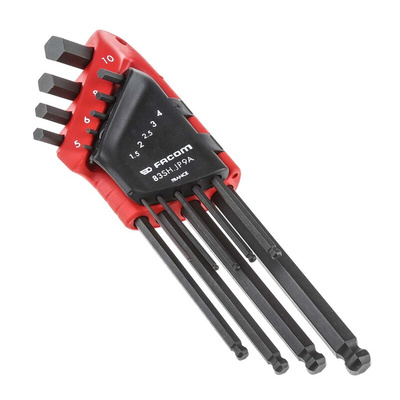 Facom 9 piece L Shape Metric Hex Key Set, 1.5mm