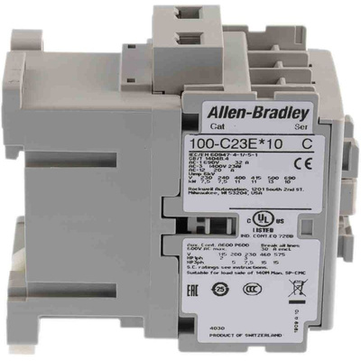 Allen Bradley 100 Series 100C 3 Pole Contactor - 23 A, 24 V dc Coil, 3NO, 11 kW