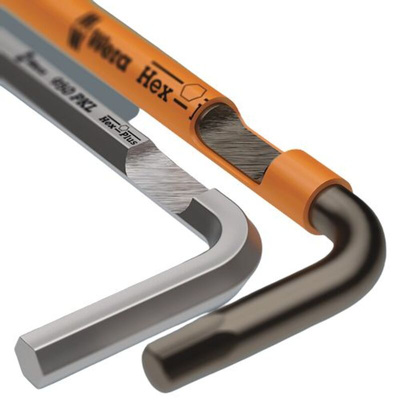 Wera 9 piece L Shape Metric Hex Key Set, 1.5 → 10mm