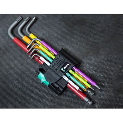 Wera 7 piece L Shape Metric Hex Key Set, 1.5 → 6mm