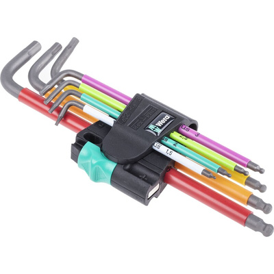 Wera 7 piece L Shape Metric Hex Key Set, 1.5 → 6mm