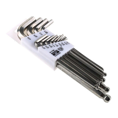 Bahco 13 piece L Shape Imperial Hex Key Set, 0.05 → 3/8"