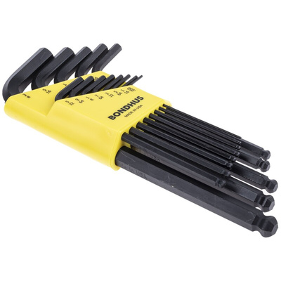 Bondhus 13 piece L Shape Imperial Hex Key Set, 0.05 → 7/32"