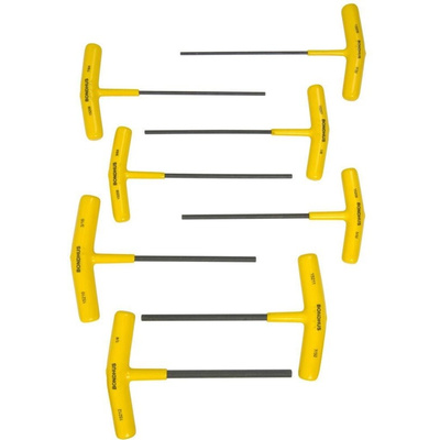Bondhus 8 piece T Shape Imperial Hex Key Set, 3/32 → 1/4"