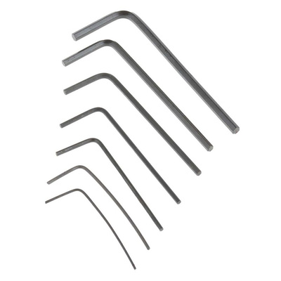 Facom 7 piece L Shape Imperial Hex Key Set, 0.028 → 3/32in