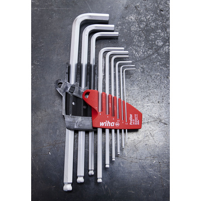 Wiha 9 piece L Shape Metric Hex Key Set, 1.5 → 10mm