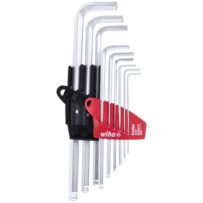 Wiha 9 piece L Shape Metric Hex Key Set, 1.5 → 10mm