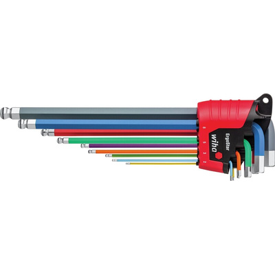 Wiha 10 piece L Shape Metric Hex Key Set, 1.5 → 10mm