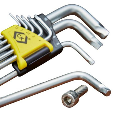 CK 9 piece L Shape Metric Hex Key Set, 1.5 → 10mm