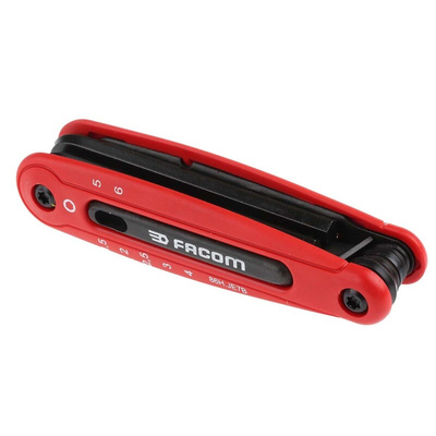 Facom 7 piece Folding Hex Key Set, 1.5mm