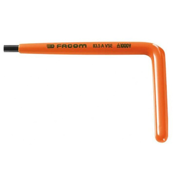 Facom L Shape Metric Hex Key, 3mm