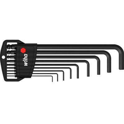 Wiha 10 piece L Shape Imperial Hex Key Set, 1.5 → 10mm