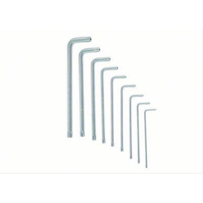 Bosch 9 piece Metric Hex Key Set, 10 mm, 15 mm, 20 mm, 25 mm, 27 mm, 30 mm, 40 mm, 45 mm, 50 mm