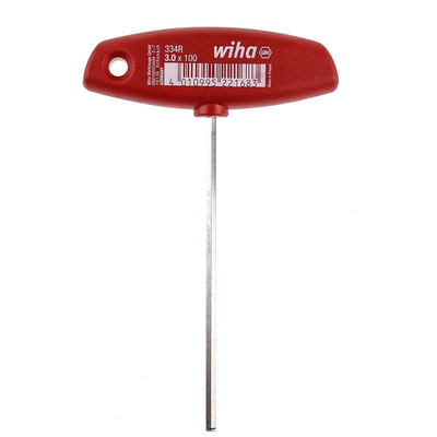 Wiha T Shape Metric Hex Key, 3mm